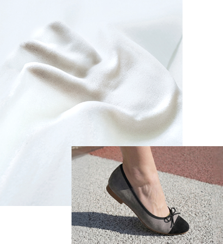 ヒューモフィット(R)が体温でとろけるように馴染み、足裏の繊細なカーブや歩き方のクセによる体圧のかかり方まで、あなたの足の記憶をゆっくりと刻み込みます。