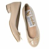 美品　ファルファーレ 3cmヒール グリッター バレエシューズ 39 GOLD 3cmヒールバレエ(グリッター) / バレエシューズブランドのファル
