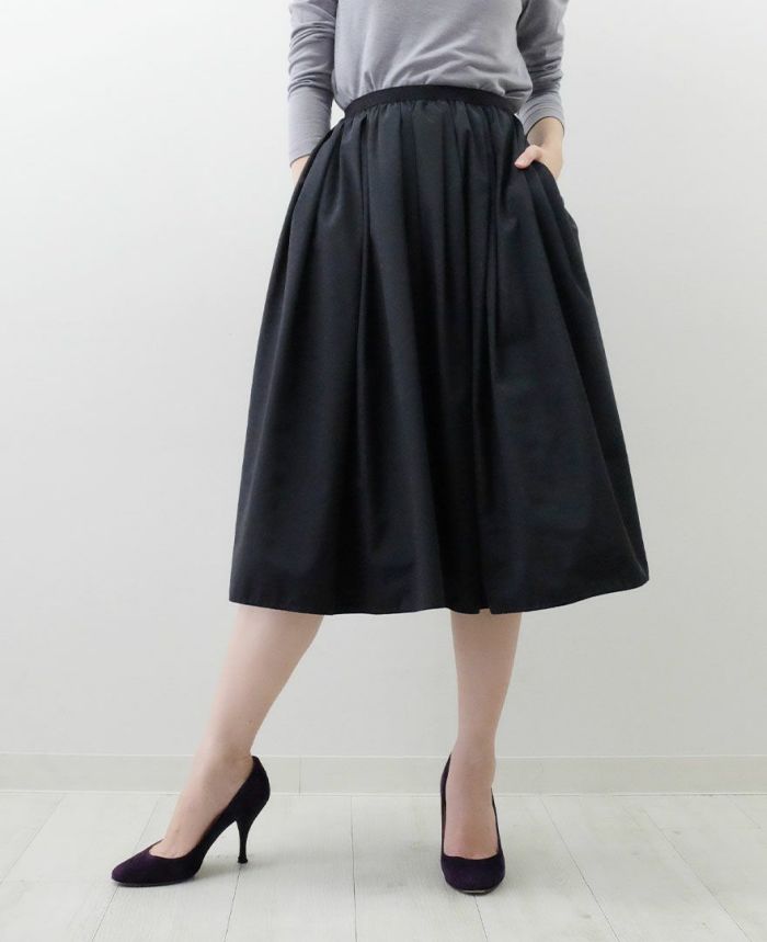 神戸・山の手スカート ブラック / TRECODE公式通販 スカートコーデに差をつけるレディースファッションブランド