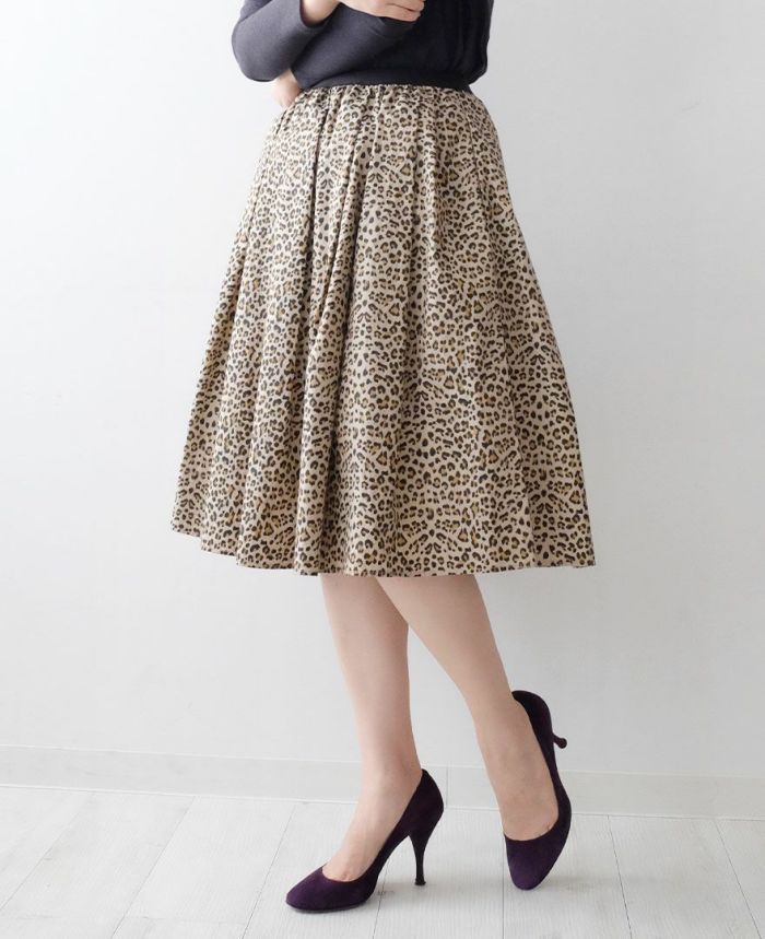 神戸・山の手レオパードスカート / TRECODE公式通販 スカートコーデに差をつけるレディースファッションブランド