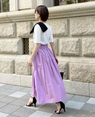 神戸・山の手ボーダースカート ミモレ丈 / TRECODE公式通販 スカート