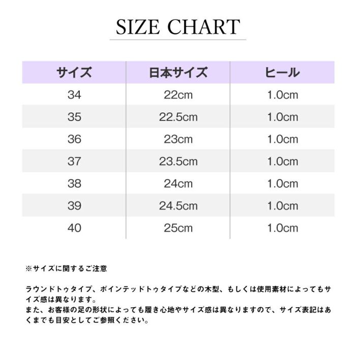 サイズチャート