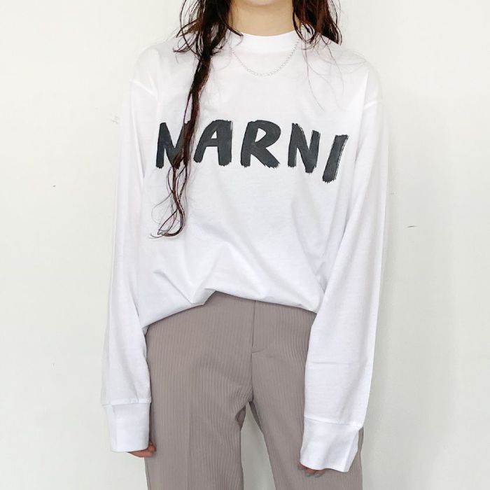 MARNI/ロゴ入りオーバーサイズロンT