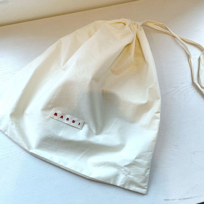MARNI/POPドットプリントスモールショッピングバッグ