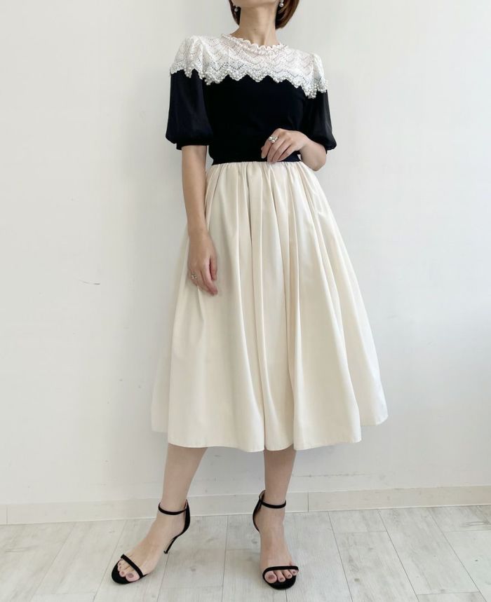 神戸・山の手スカートのミルクを使った大人スカートコーデ