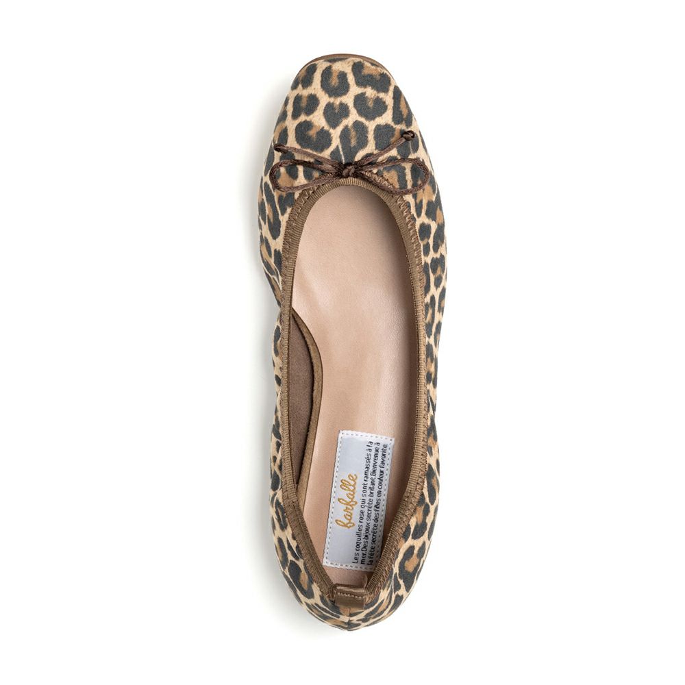 スクエアギャザーバレエ(レオパード) 全体