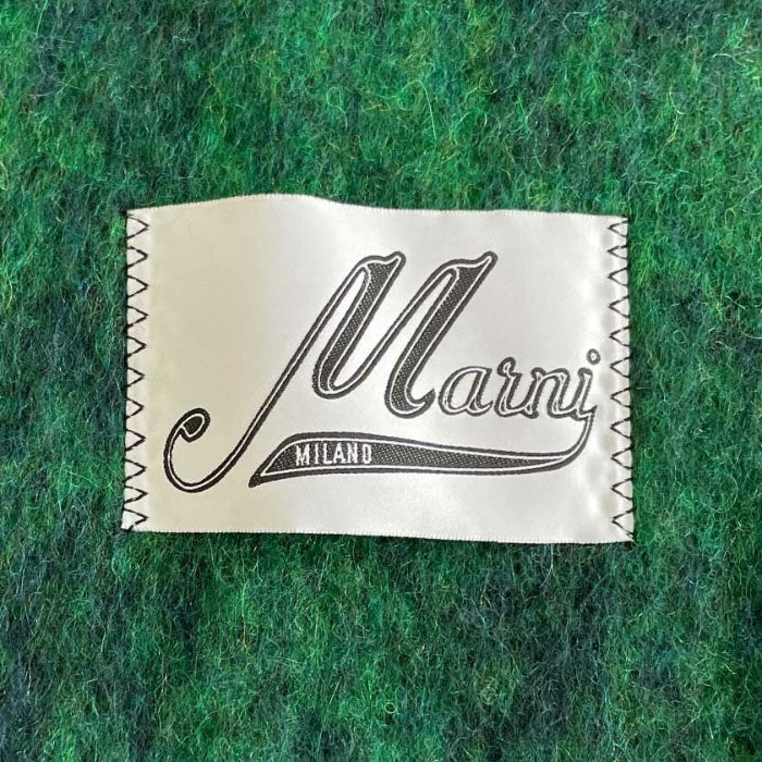 MARNI/グリーンチェックスカーフ