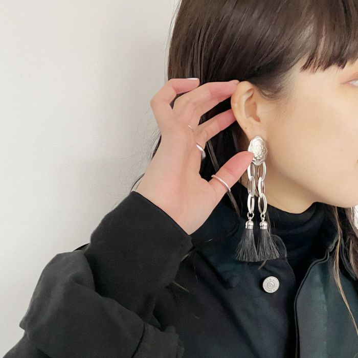 アクセサリーTOGA PULLA Metal Fringe earrings