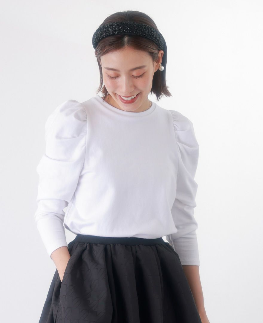 トレコード(TRECODE)パワーショルダーカットソー