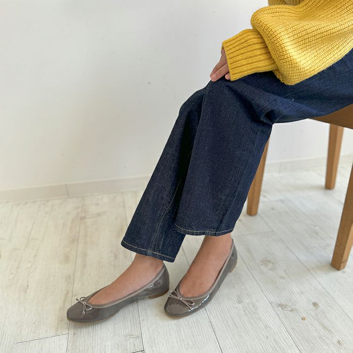 【CAREL】オセアノ 30mm レザーバレリーナシューズ 578f08116ea5baa540e4a6b358d182