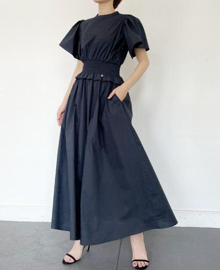 Lサイズあり】センタージップシンプルノースリーブレディキャバ
