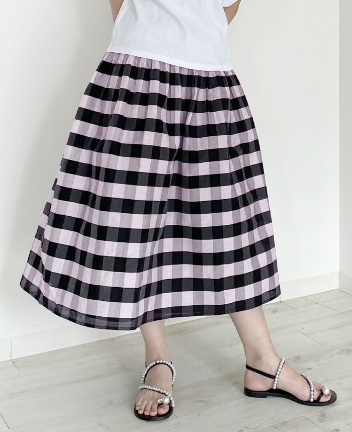 リバーシブルチェックフレアスカート / TRECODE公式通販 スカートコーデに差をつけるレディースファッションブランド
