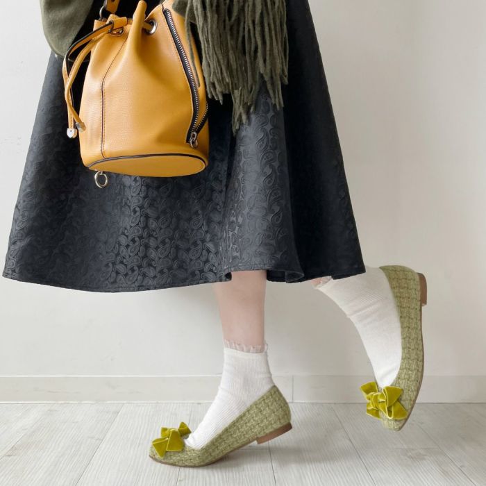 Charles（シャルル）バレエシューズソックスと合わせて