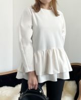 50％OFF】バックファスナーペプラムプルオーバー / TRECODE公式