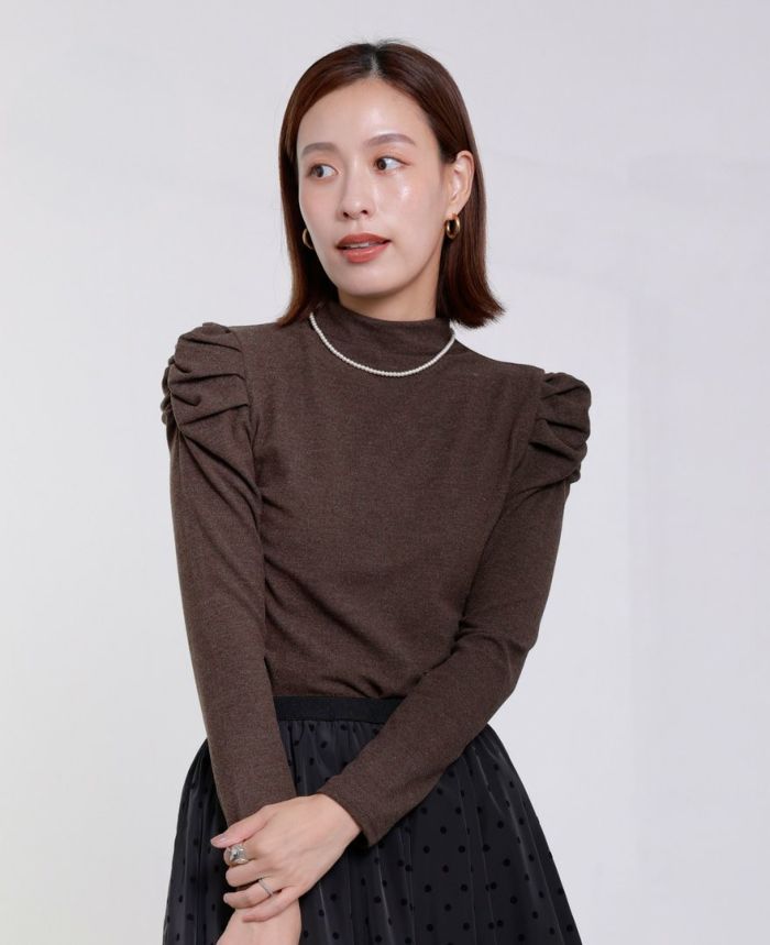 TRECODE（トレコード）パワショルトップスのブラウン