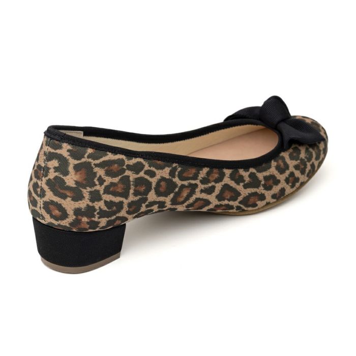 【NEW】3cmヒールリボン付きバレエ（撥水）かかと