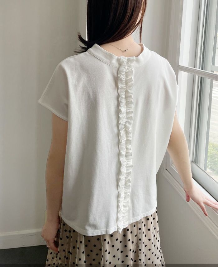 TRECODE(トレコード)カノコブラウスフリルデザインベストとしても着用できる3way使用