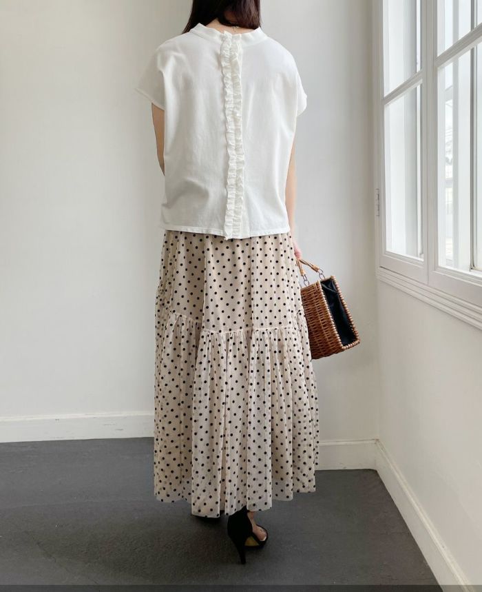 TRECODE(トレコード)カノコブラウスフリルデザインベストとしても着用できる3way使用