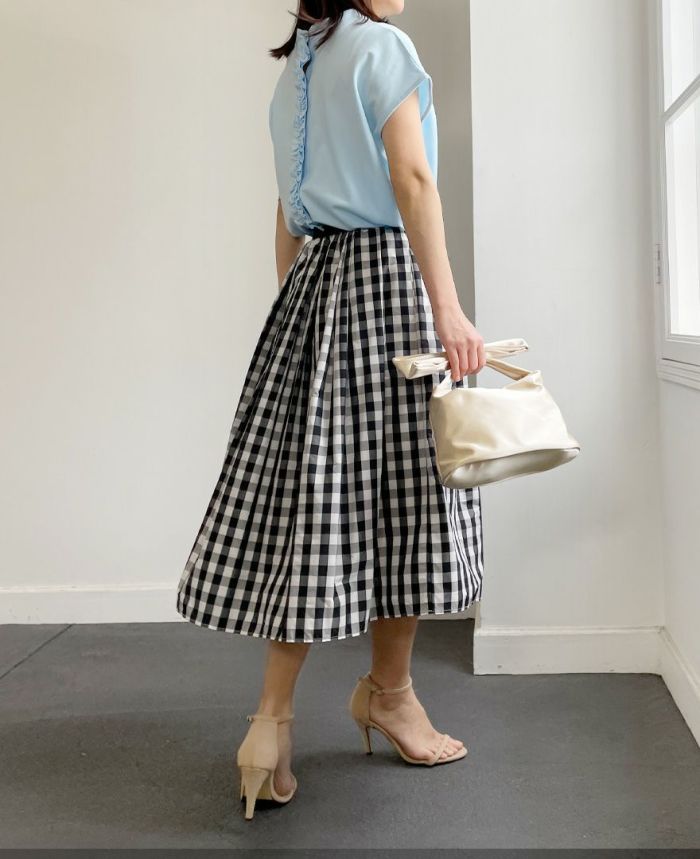 TRECODE(トレコード)カノコブラウスフリルデザインベストとしても着用できる3way使用