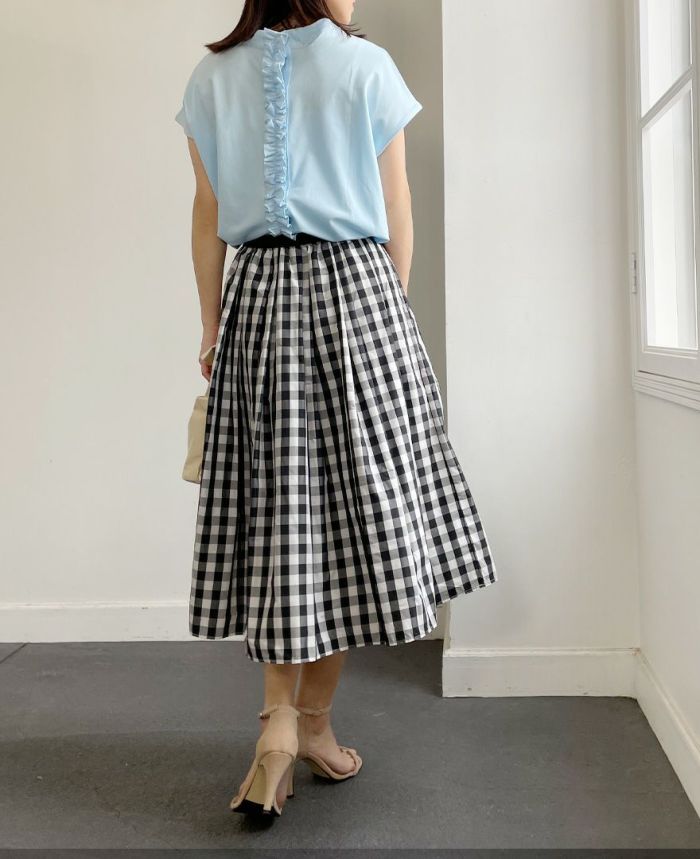 TRECODE(トレコード)カノコブラウスフリルデザインベストとしても着用できる3way使用