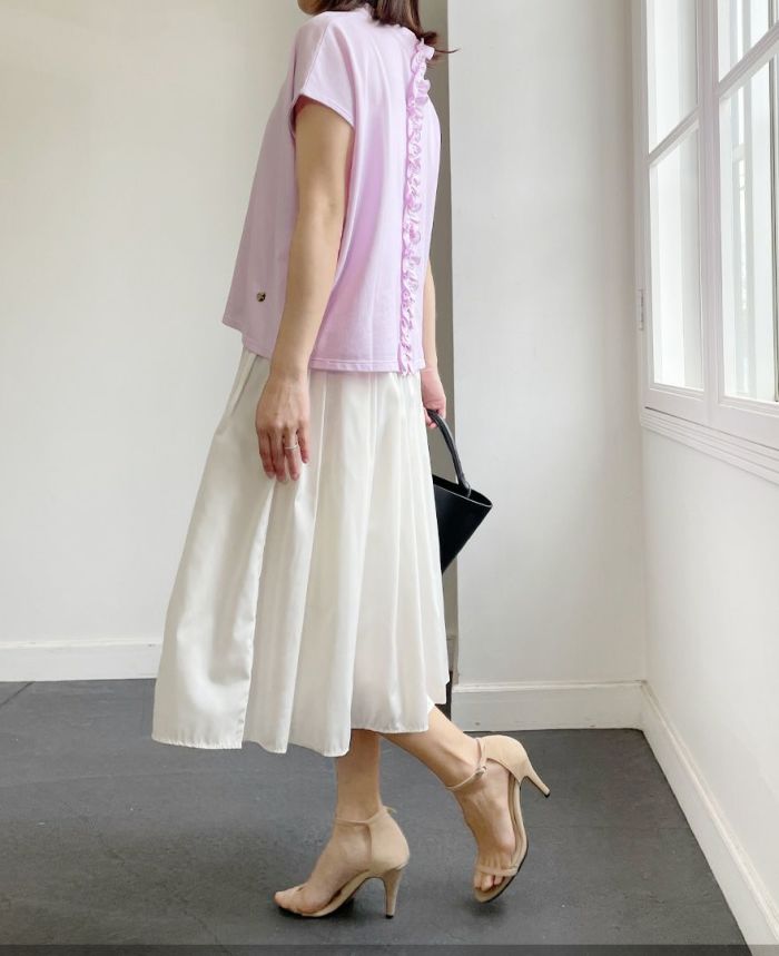 TRECODE(トレコード)カノコブラウスフリルデザインベストとしても着用できる3way使用