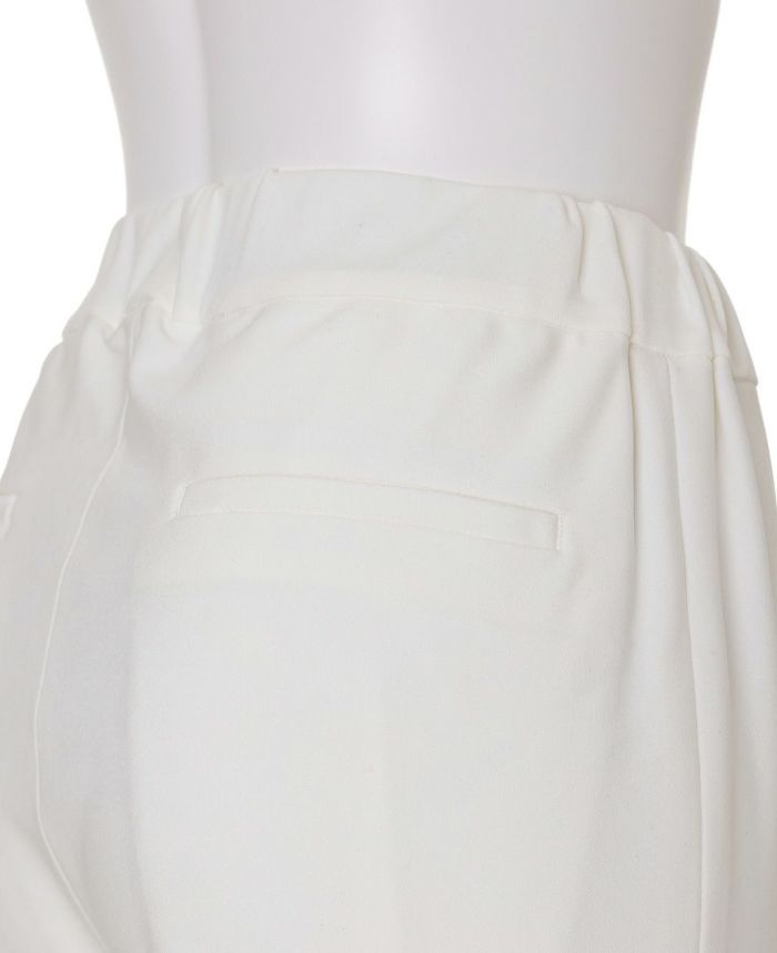 トレコード(TRECODE)サイズが選べて伸縮性抜群の ストレッチサイドリボンパンツ、ウエストは楽ちん総ゴム仕様