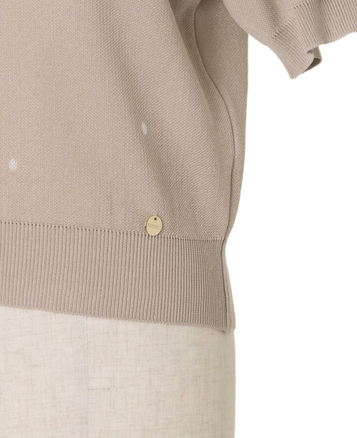 TRECODE(トレコード)一枚で大人可愛いを叶える半袖ドットニット