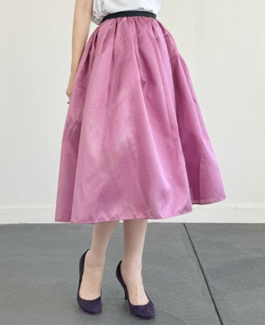 【新品】クロシェ トレコード 神戸・山の手エンボスマキシ丈スカート ピンク 新品】クロシェ トレコード 神戸・山の手エンボスマキシ丈