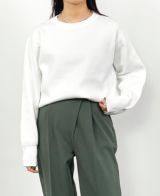 スウェットライクニットプルオーバー(4色)