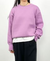 スウェットライクニットプルオーバー(4色)