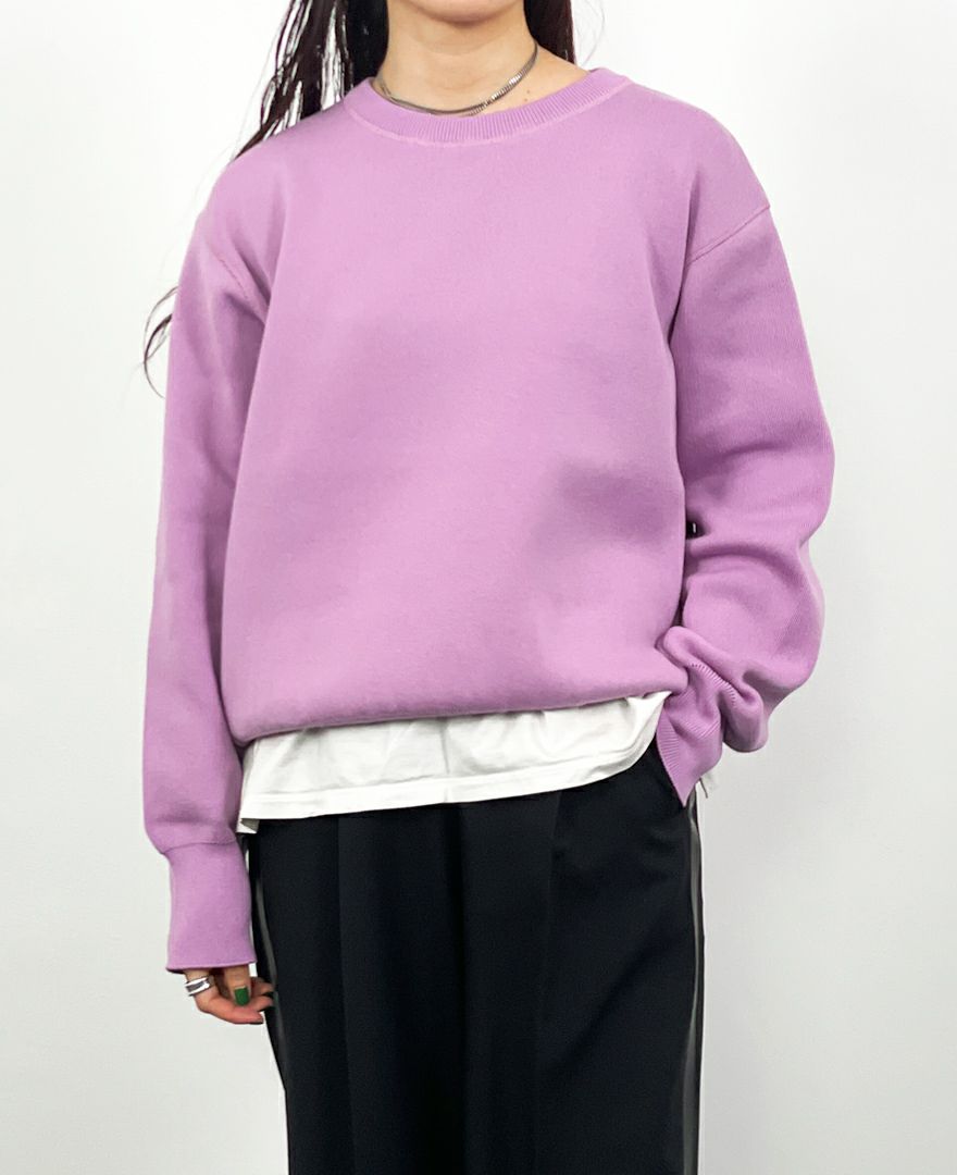 スウェットライクニットプルオーバー(4色)