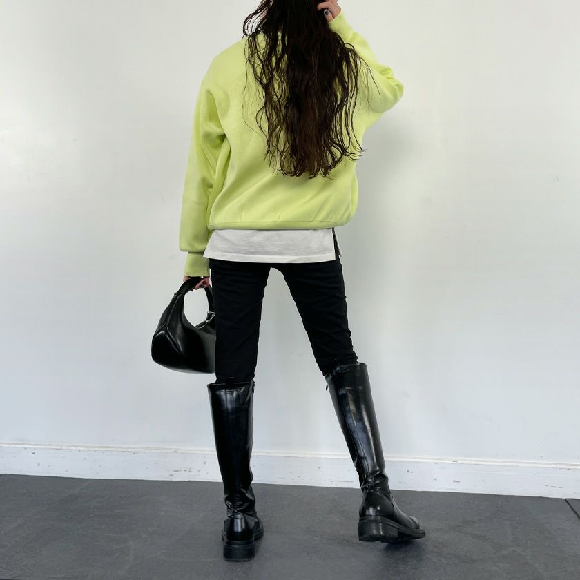 スウェットライクニットプルオーバー(4色)