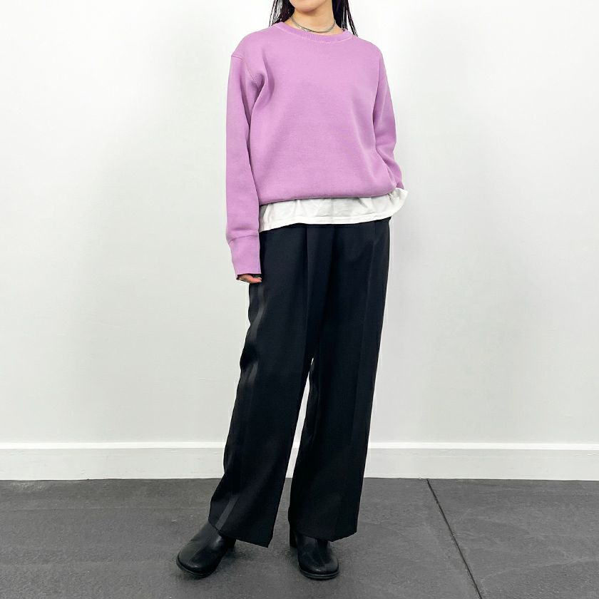 スウェットライクニットプルオーバー(4色)