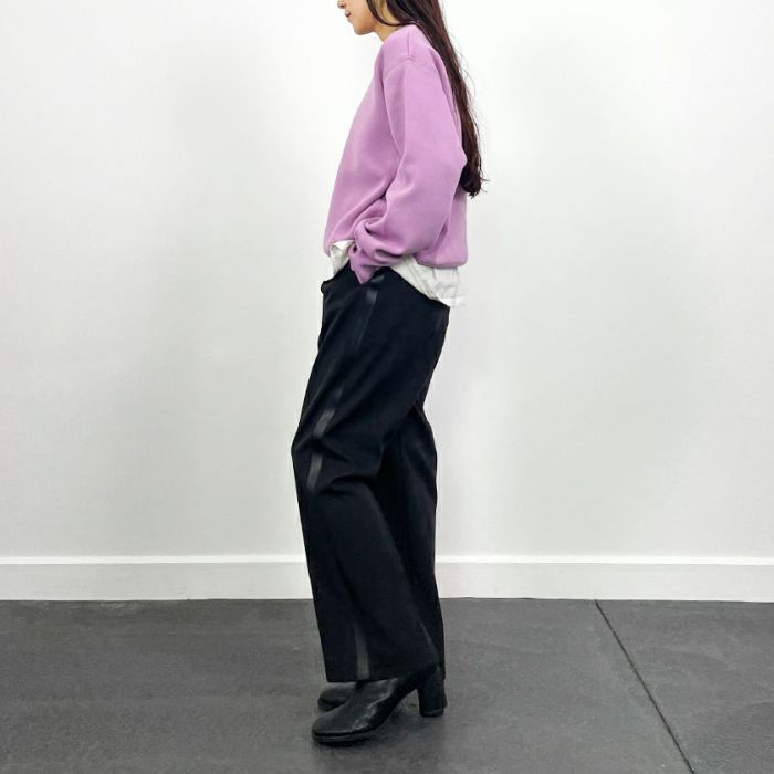 スウェットライクニットプルオーバー(4色)