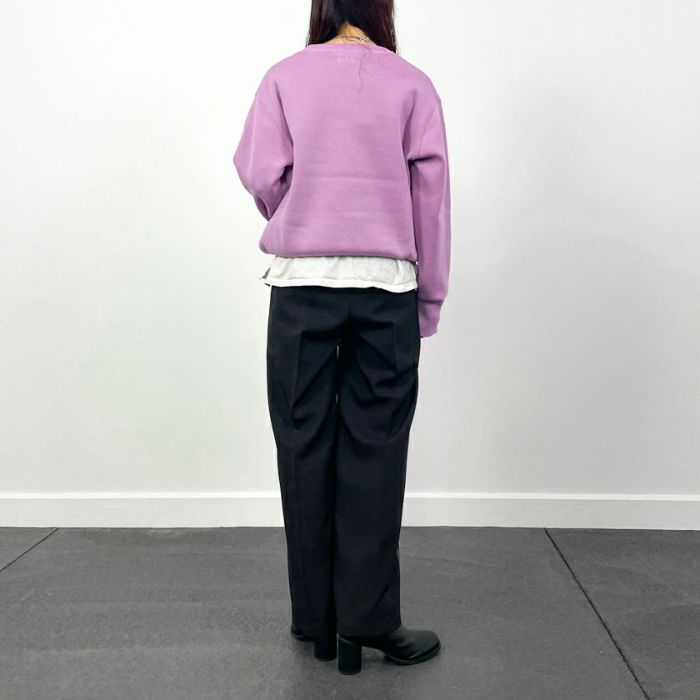 スウェットライクニットプルオーバー(4色)