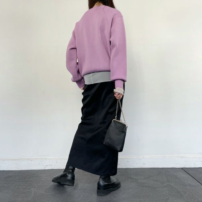 スウェットライクニットプルオーバー(4色)