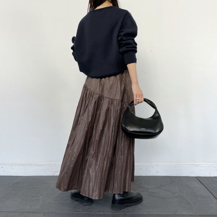 スウェットライクニットプルオーバー(4色)