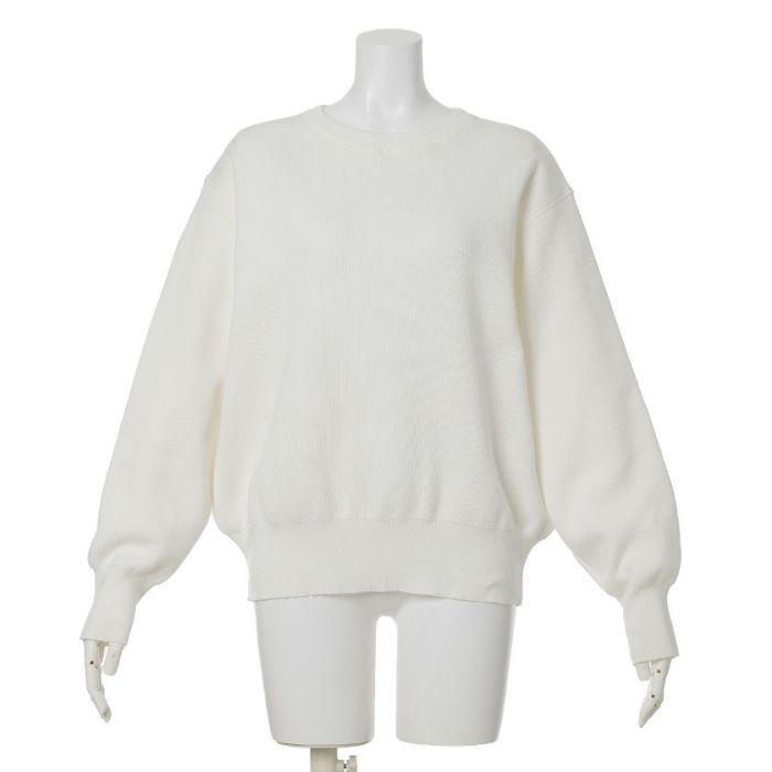 スウェットライクニットプルオーバー(4色)