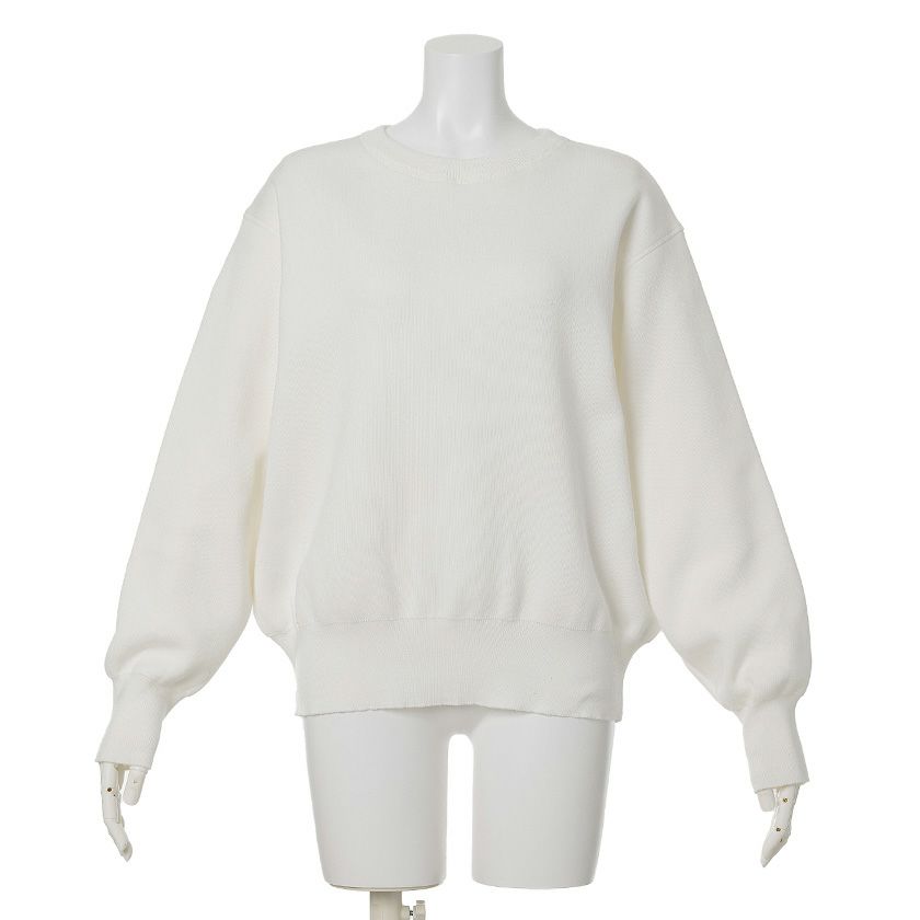 スウェットライクニットプルオーバー(4色)