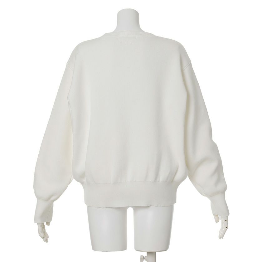 スウェットライクニットプルオーバー(4色)