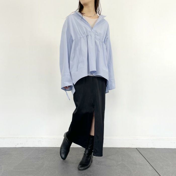 ギャザーアレンジプルオーバーブラウス(3色)