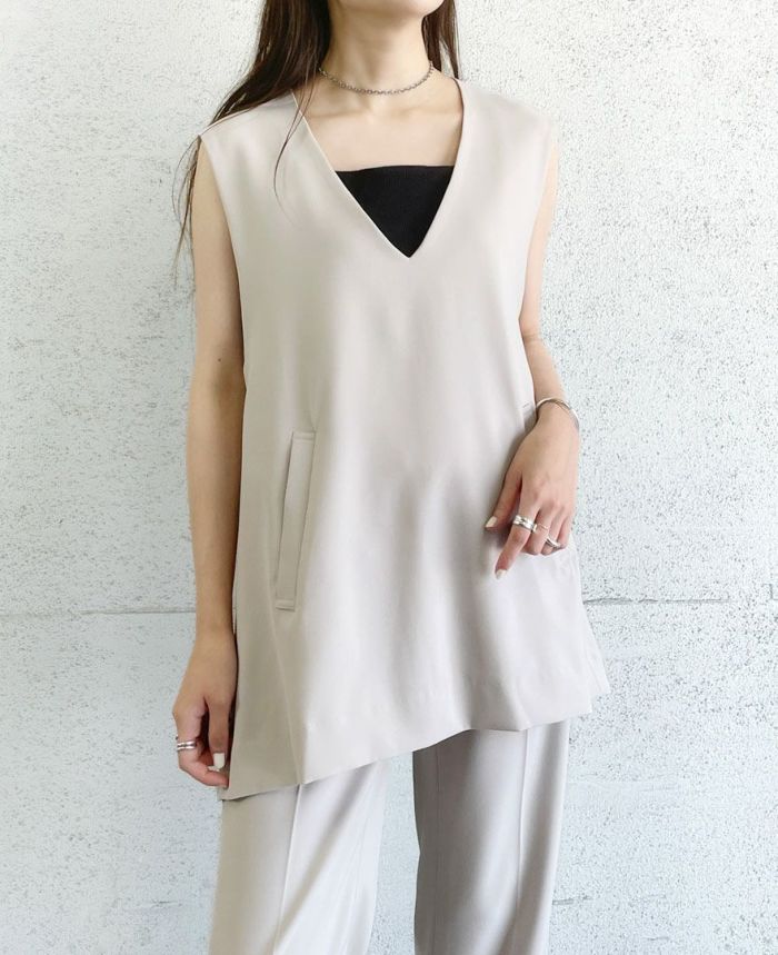 Ａラインベストプルオーバー(2色)