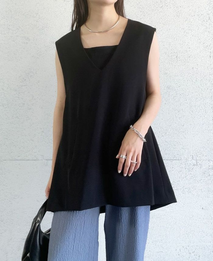 Ａラインベストプルオーバー(2色)