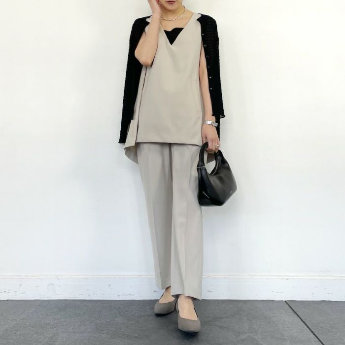 Ａラインベストプルオーバー(2色)