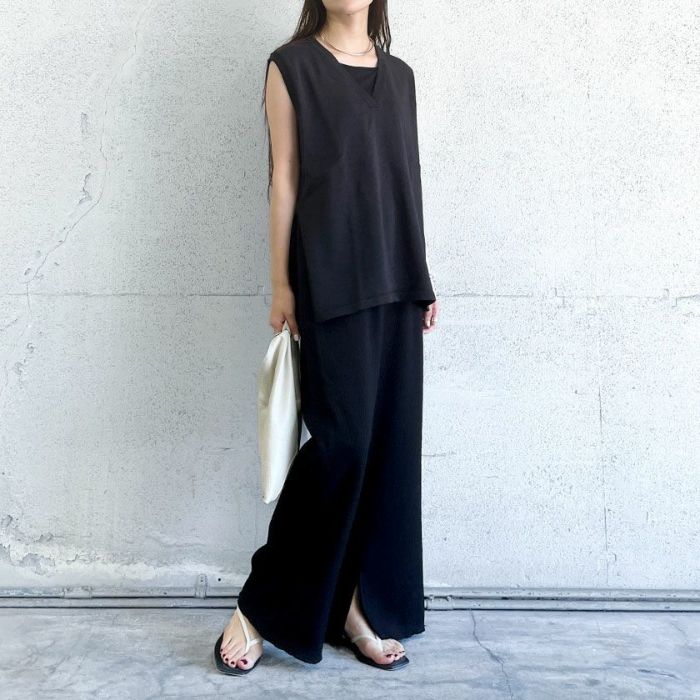 Ａラインベストプルオーバー(2色)