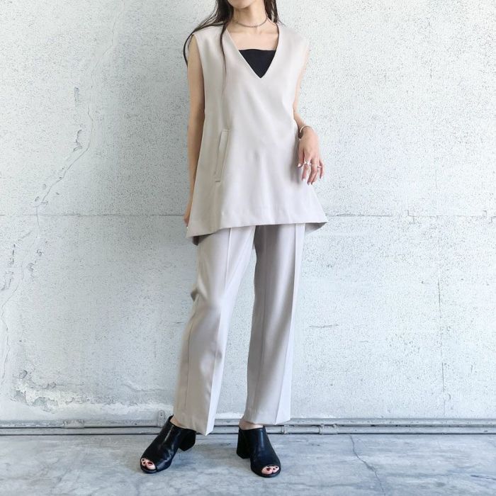 DIESEL ダークグレー スリットパンツ 23SS デニムパンツ スリムフィット ミッドウエスト | ブラック