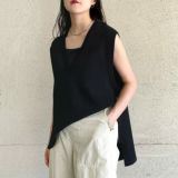 #yoli シルクラップベスト yoli シルクラップベスト BLACK
