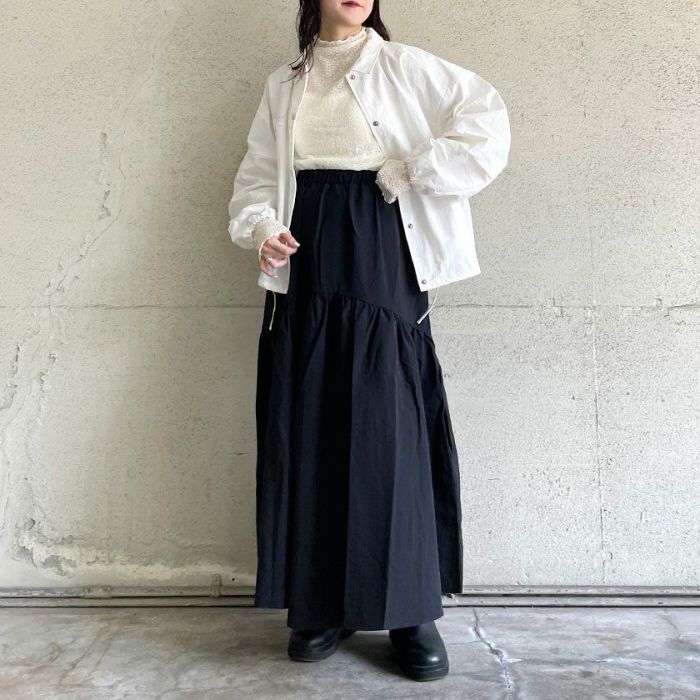 シャーリングレースボトルネックプルオーバー(3色)