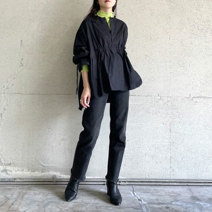 シャーリングレースボトルネックプルオーバー(3色)