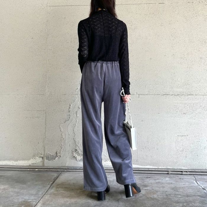 シャーリングレースボトルネックプルオーバー(3色)